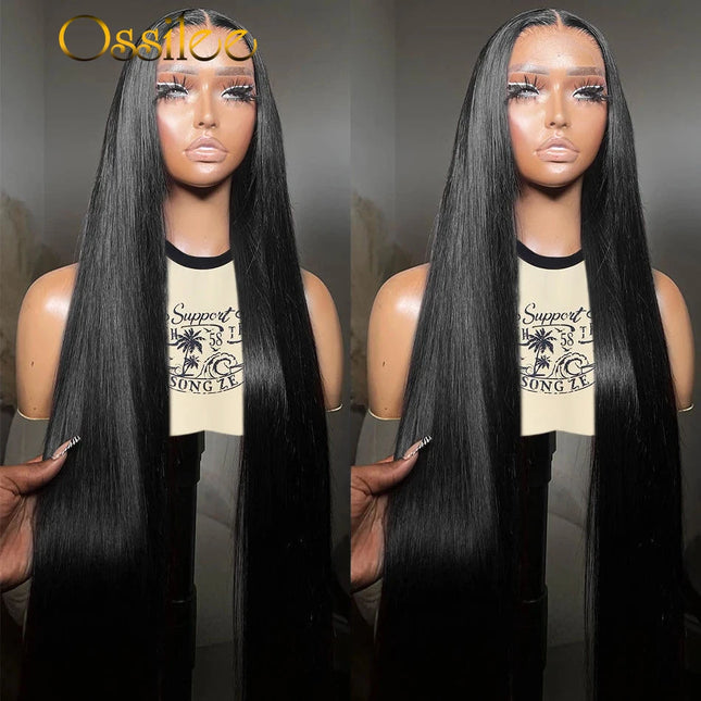 Lace Front 13x4/13x6 – Perruque transparente, preplucked