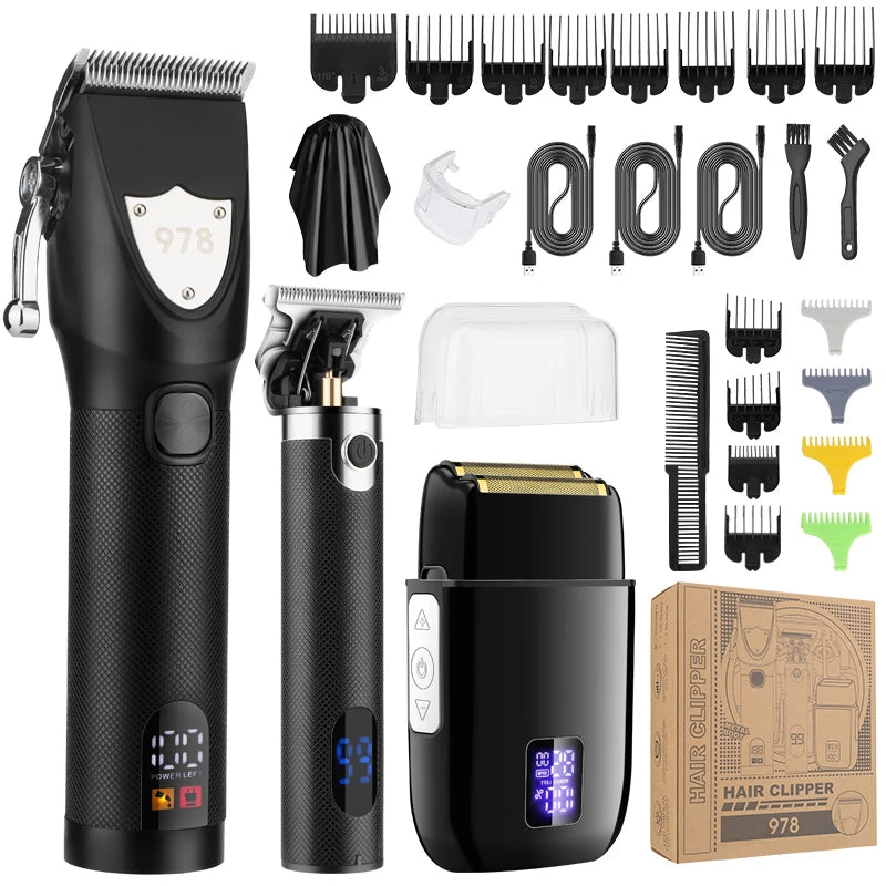 Professional 3-in-1 High-Power Hair Trimmer for Men