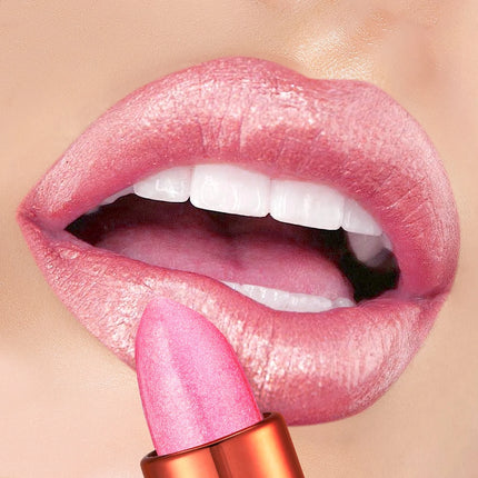 Smoky Rose Lipstick – Glossy Velvet Texture, Waterproof & Long-Lasting