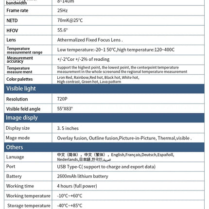 DIBELLAY NOYAFA NF-526E Infrared Thermal Imager – 256×192, Handheld Industrial Thermometer for Floor Heating & Repairs