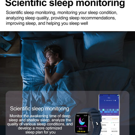 AI Smart Watch Health Monitor HRV+PPG