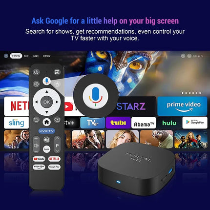 Boîtier de télévision intelligente Android 16 8K WiFi 6 – 8 Go de RAM + 128 Go
