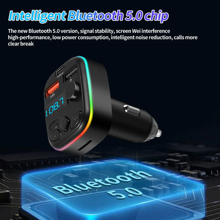Car Bluetooth 5.0 FM Transmitter Handsfree