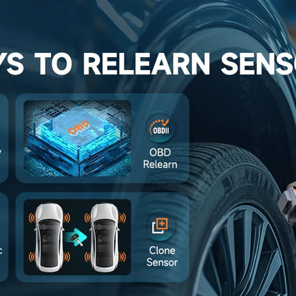 TPMS Sensor Activation & Reset Tool – Tire Pressure Monitoring, Programming, and OBD2 Diagnostic Tool
