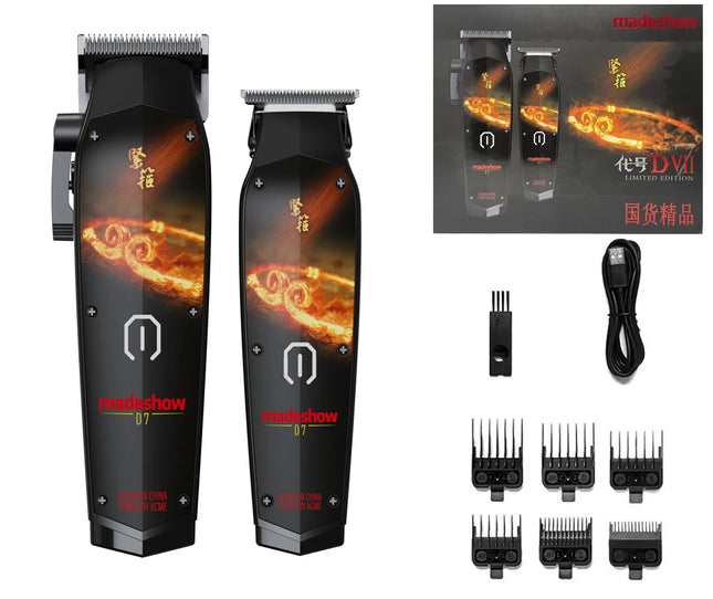 Hair Clipper Trimmer Double Titanium Plated Electric Hair Clipper