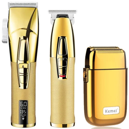 Kemei Tx1 Full Metal Electric Shaver for Men Rechargeable