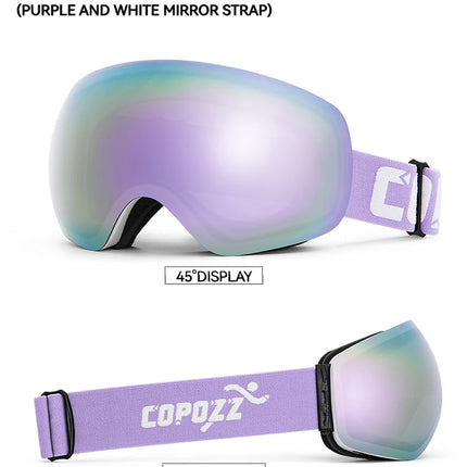 Frameless Anti-Fog Ski Goggles UV400 for Men & Women
