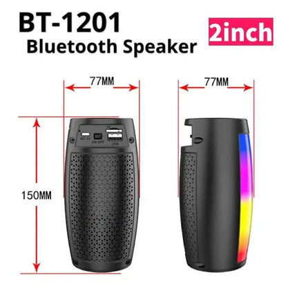 Lanfy BT-1202 Portable Bluetooth Speaker with LED Lights