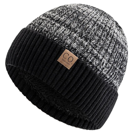 Unisex Two-Tone Fleece-Lined Beanie