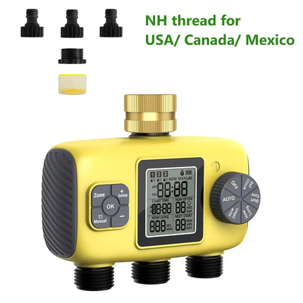 Insoma 3-Outlet Automatic Water Timer for Garden Irrigation