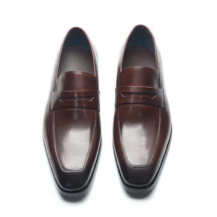 High Quality Mens Dress Shoes Brown Black Moccasins