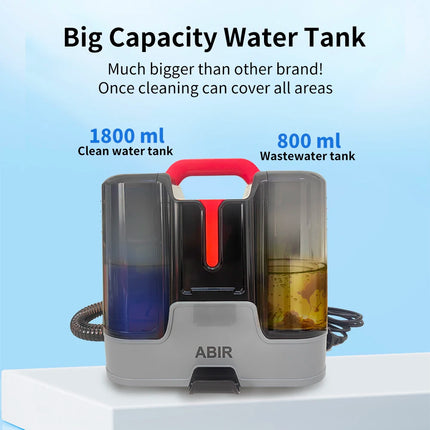 ABIR G80 Handheld Carpet & Upholstery Cleaner, 150,000PA Wet/Dry Vacuum for Home, Car & Pets