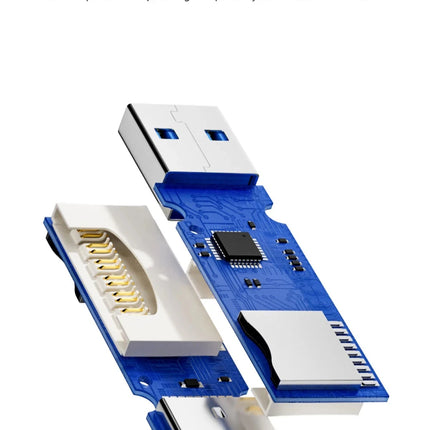 Tutew 2-in-1 USB Card Reader – SD/TF, USB 3.0/2.0