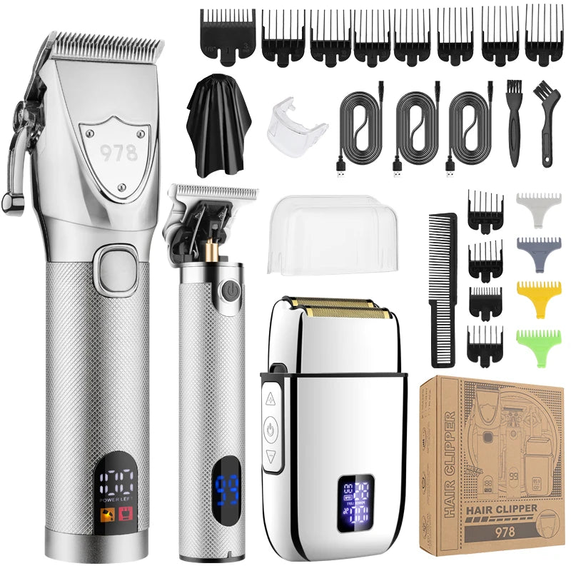 Professional 3-in-1 High-Power Hair Trimmer for Men