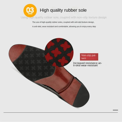 Dress Men's Shoes Premium Leather Glossy Casual Loafers