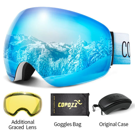 Frameless Anti-Fog Ski Goggles UV400 for Men & Women