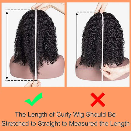 Wigs Brazilian Headband Wig bouclée – 20 pouces, densité 180 %, cheveux Remy