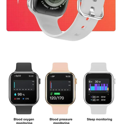 DIBELLAY i10 GPS Smartwatch – Series 10, Bluetooth Call, Heart Rate & Blood Pressure, Android/iOS, Unisex