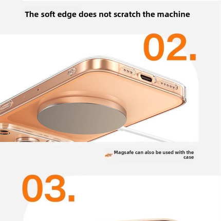 Dibellay DIVI Soft Clear TPU Case – Shockproof Silicone for iPhone 11–17