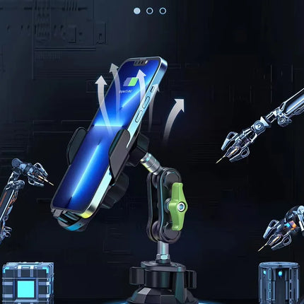 DIBELLAY LanParte – Support Voiture Sans Fil 15W avec Recharge Rapide Auto-Clamp