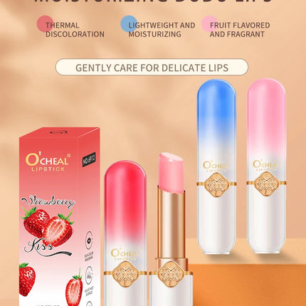 O’CHEAL – Baume à Lèvres Fruit Coloré Pêche | Hydratant & Longue Tenue