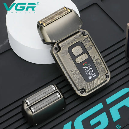 3-in-1 high-end hair trimming set metal retro men's