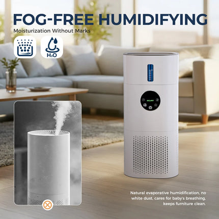 H13 HEPA Air Purifier & Humidifier – Allergy & Pet Friendly