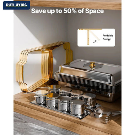8 Qt Stainless Steel Chafing Dish Set 4 Pack