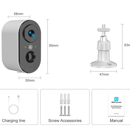 Ubox Security Camera Wireless Outdoor 2K Battery