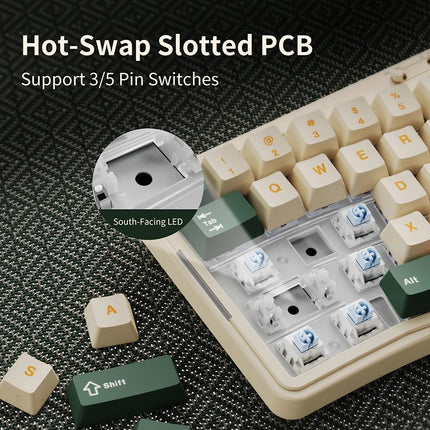 AJAZZ AK35I MAX Keyboard – Tri-Mode & Hot-Swap