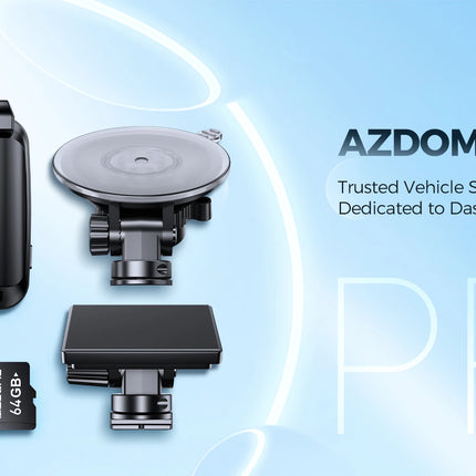 AZDOME Dash Cam GS63H Pro 4K+1080P 2.4" WiFi 6 GPS Car Camara