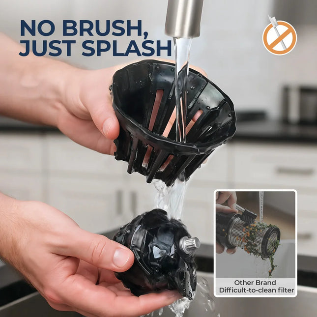 ROUNY Slow Juicer – Cold Press, Easy Cleaning & Large Feed Design