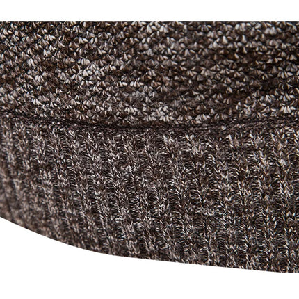 DIBELLAY Men’s Fleece Turtleneck Sweater – Autumn/Winter Slim Fit