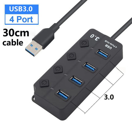 USB 3.0 Hub 7 Ports 5Gbps with Power Switch