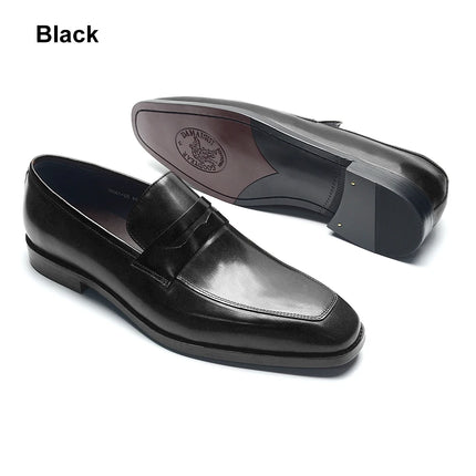High Quality Mens Dress Shoes Brown Black Moccasins