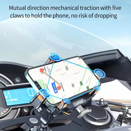 DIBELLAY LanParte – Support Téléphone Vélo & Moto avec Absorbeur de Chocs