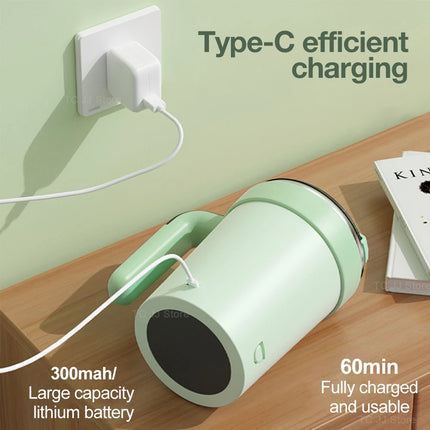 DIBELLAY – Tasse Magnétique Auto-Mélangeuse Rechargeable en Acier Inoxydable