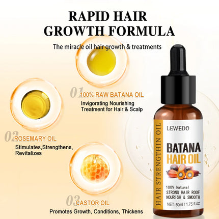 “Batana Oil – 100% Pure Hair Growth & Repair Essence”