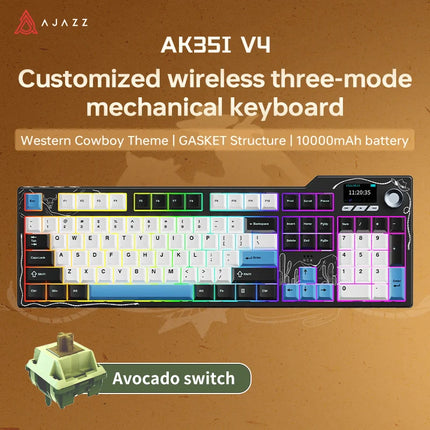 AJAZZ AK35I MAX Keyboard – Tri-Mode & Hot-Swap