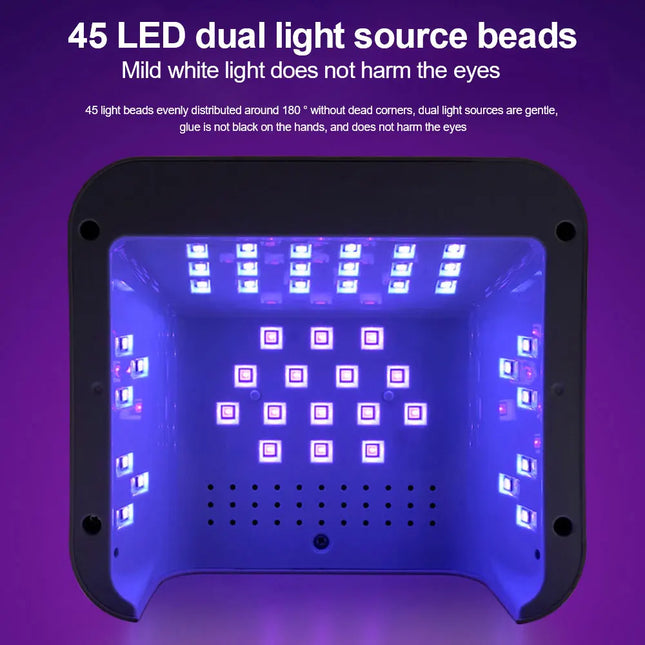 45 LED UV Nail Lamp – High Power Nail Dryer with LCD Smart Screen