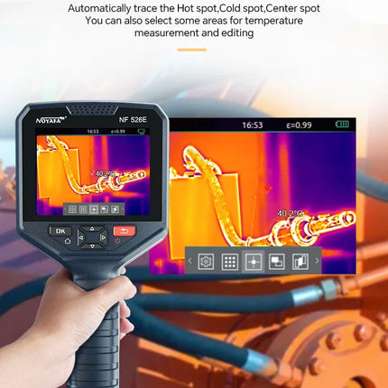 DIBELLAY NOYAFA NF-526E Infrared Thermal Imager – 256×192, Handheld Industrial Thermometer for Floor Heating & Repairs