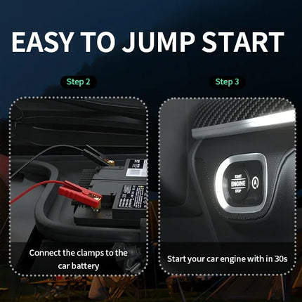 3000A Car Jump Starter with Air Compressor