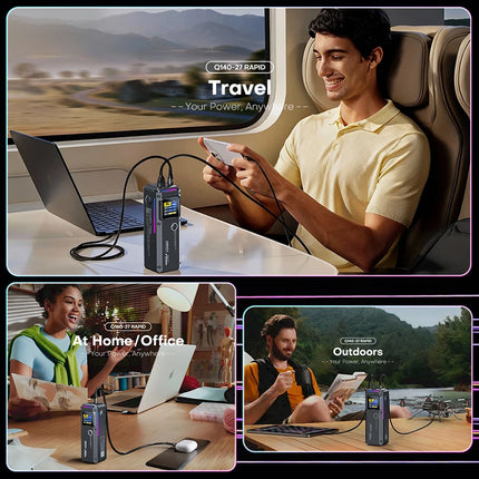 QOOVI 27000mAh Power Bank – Charge rapide 140W