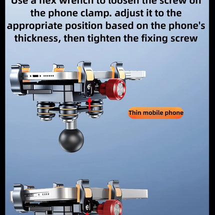 DIBELLAY LanParte – Support Téléphone Réglable en Aluminium (6.1–7.2")