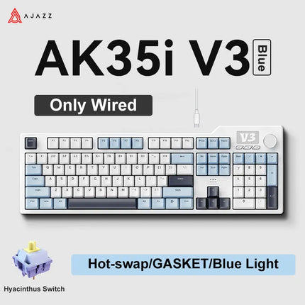 AJAZZ AK35I MAX Keyboard – Tri-Mode & Hot-Swap