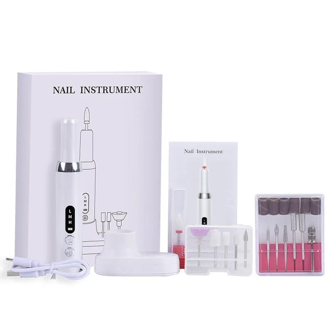Polisseur d’ongles électrique – Embouts pro pour ponçage & polissage