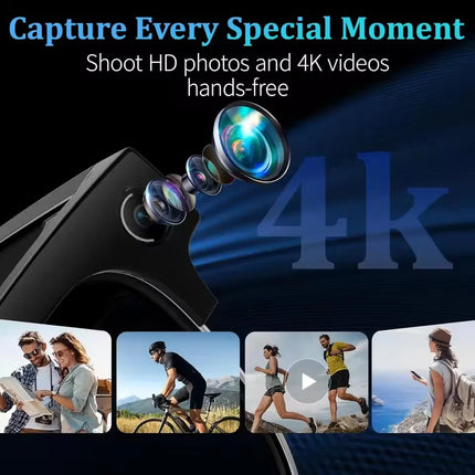 4K AI Smart Glasses with Translation