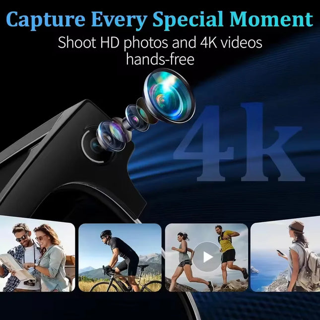 具備翻譯功能的 4K AI 智慧眼鏡