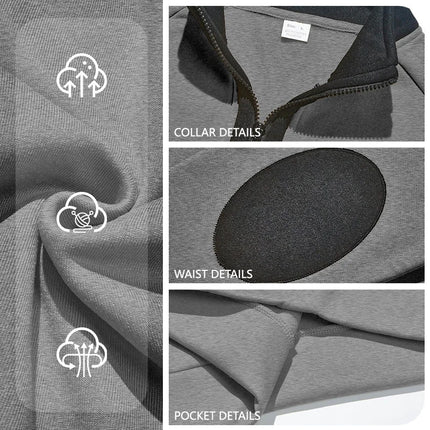 Color-Block Half-Zip Sweater