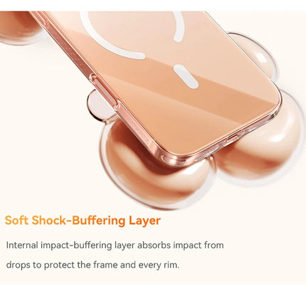 DIBELLAY Magnetic Clear Case for iPhone 17/16/15/14/13 Pro Max (MagSafe Compatible)